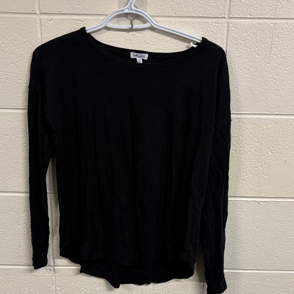 Splendid Black Long Sleeve Women's Top